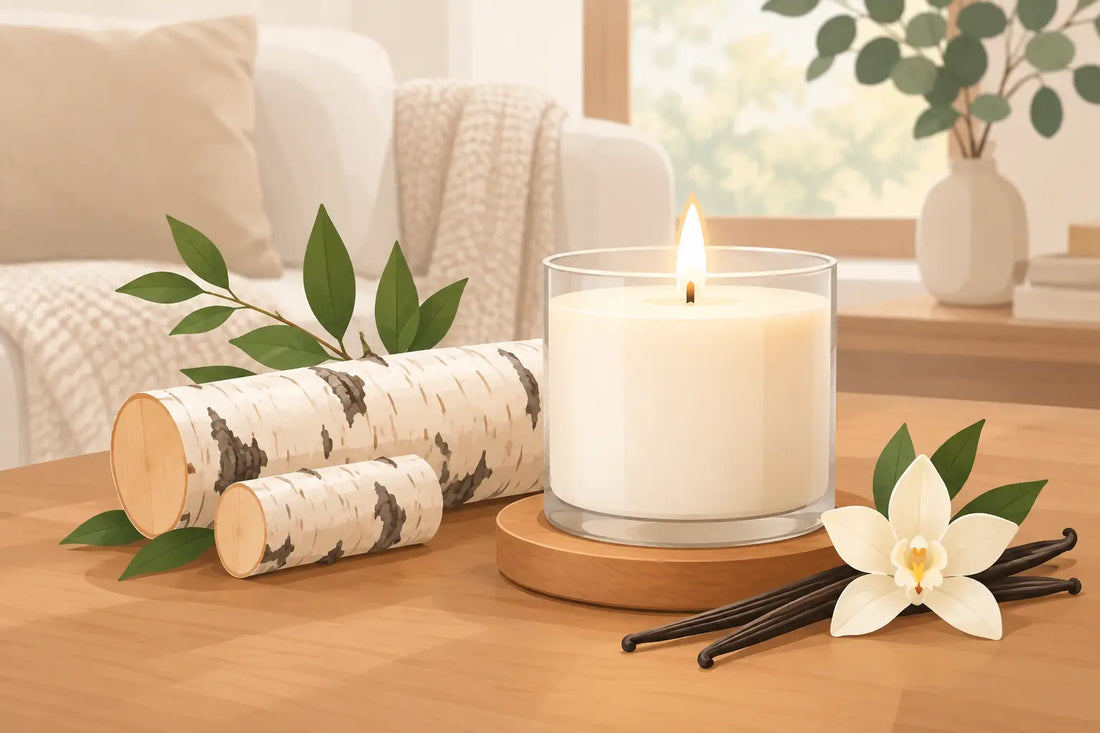 White Birch Vanilla Candle for a Cozy Home