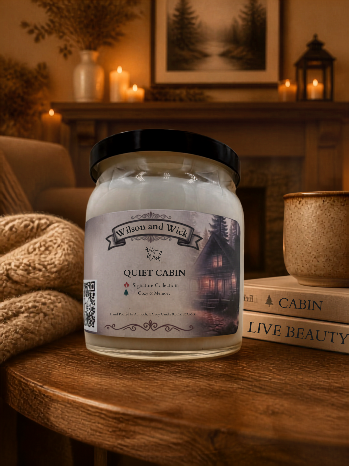 Quiet Cabin – White Birch & Vanilla Soy Candle