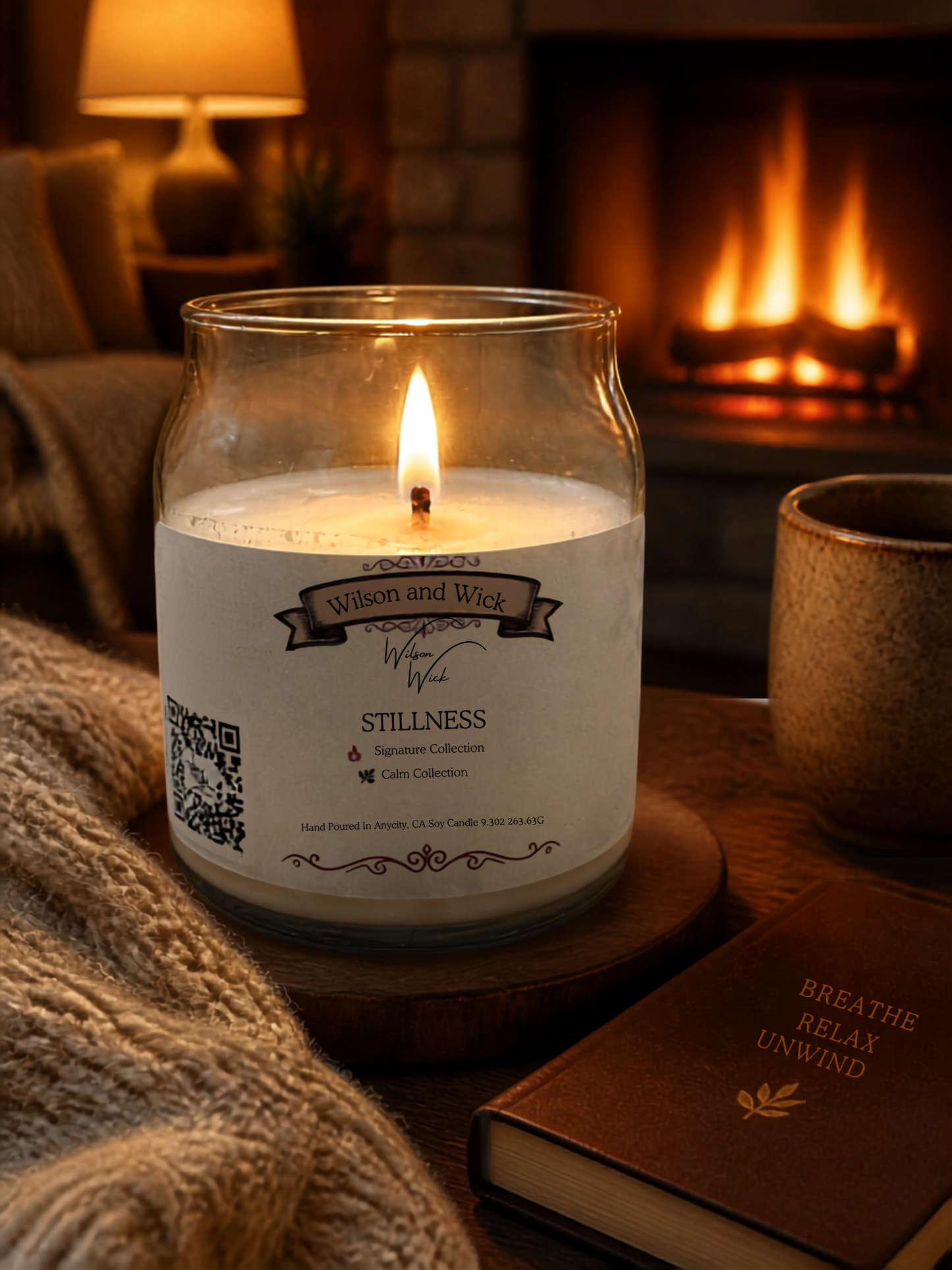 Stillness – White Tea & Lavender Soy Candle